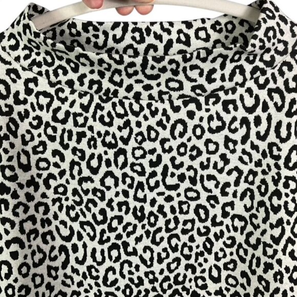 NWOT Ann Taylor Mock Neck Animal Print Sweater Size XL - Picture 7 of 10